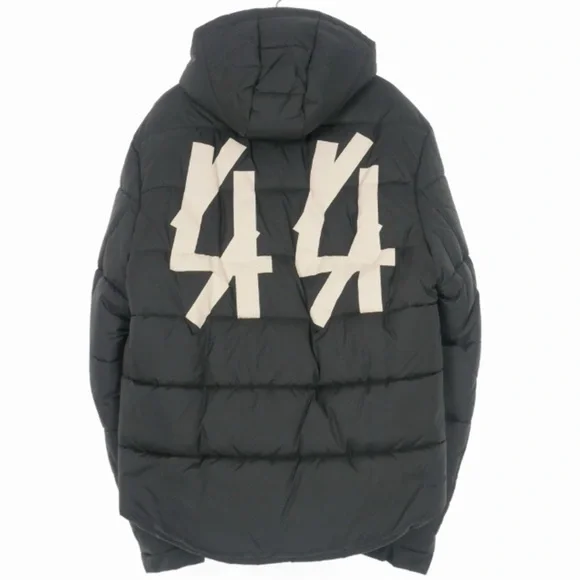 44 Label Group BNWT Eren Hoodie Puffer Jacket In Black